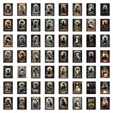 60pc Waterproof Black Cat Tarot Stickers