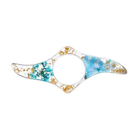 Dried Flower Resin Thumb Ring Bookmark