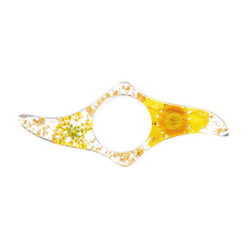 Dried Flower Resin Thumb Ring Bookmark