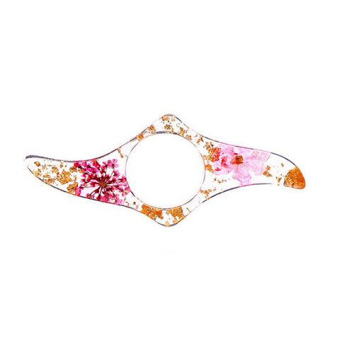 Dried Flower Resin Thumb Ring Bookmark