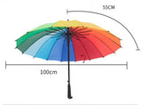 5 x Rainbow Umbrellas