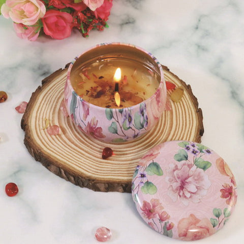 Candle with Dried Flower-Jasmine