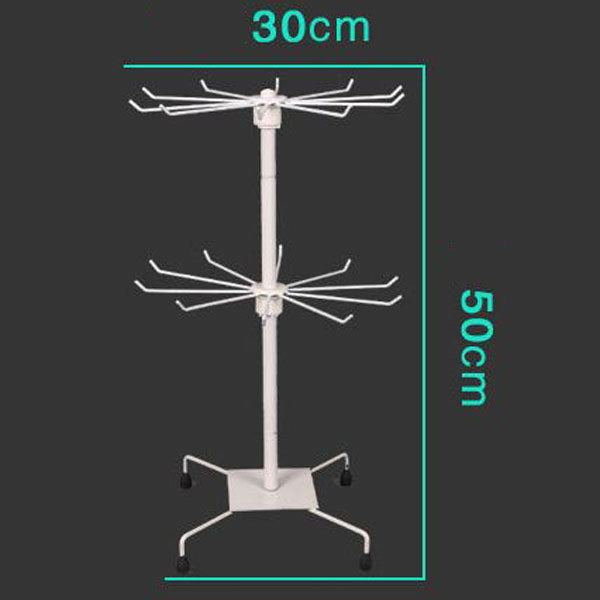 2-tier Metal Rotating Display Stand