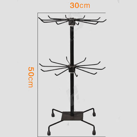 2-tier Metal Rotating Display Stand