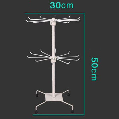 2-tier Metal Rotating Display Stand