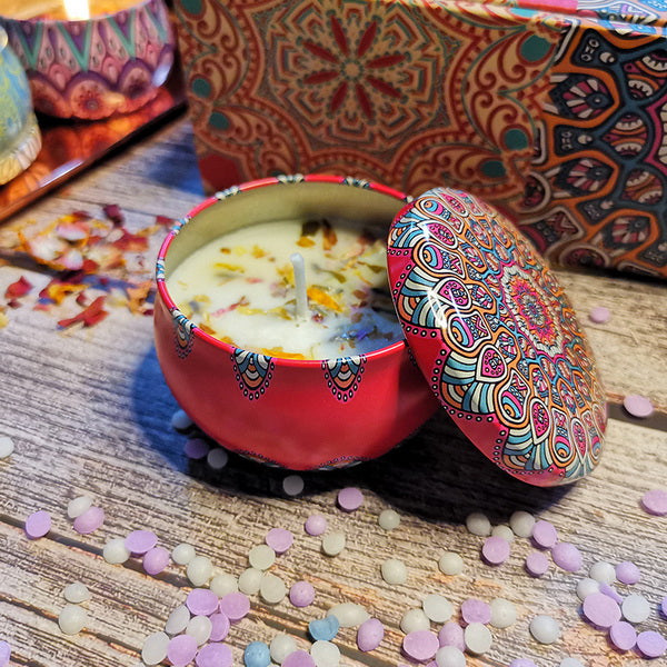 Candle with Dried Flower-Coco