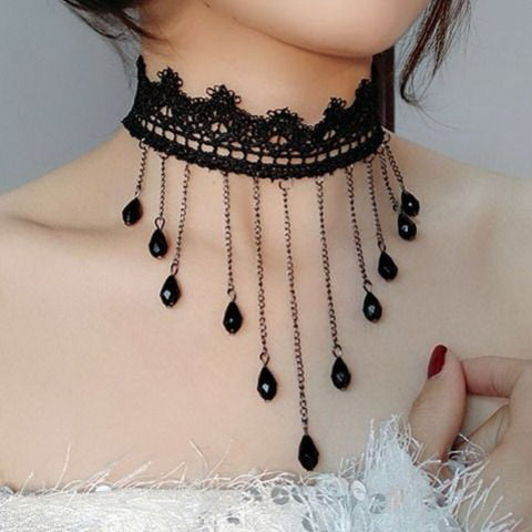Black Lace Collar Choker