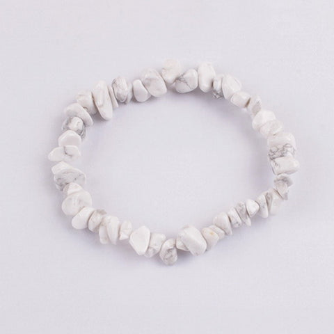Gemstone Bracelet-White Turquoise
