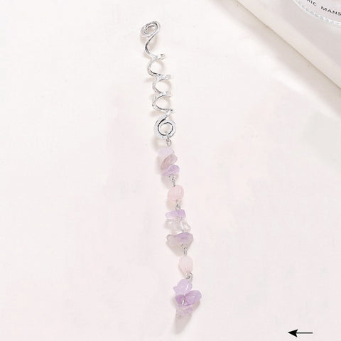 Energy Crystal Hair Jewellery Braid Tassel