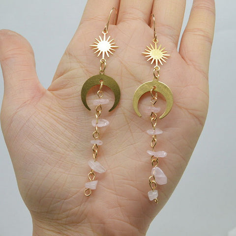 Gemstone Boho Earrings