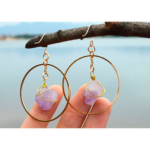 Gemstone Boho Earrings