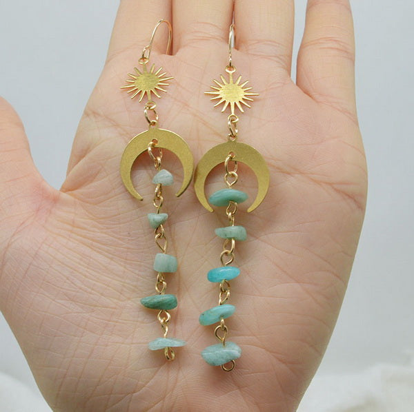 Gemstone Boho Earrings