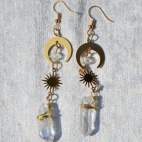 Gemstone Boho Earrings