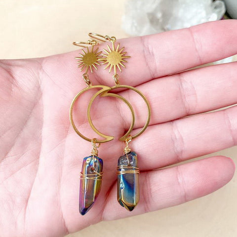 Gemstone Boho Earrings