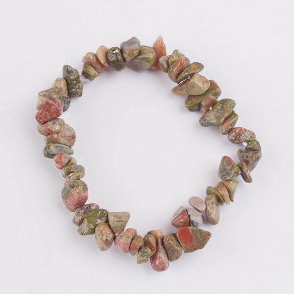 Gemstone Bracelet-Unakite