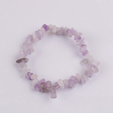 Gemstone Bracelet-Purple Jade