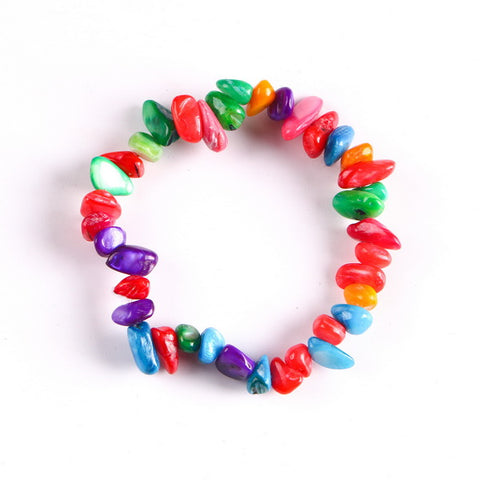 Gemstone Bracelet-Colorful Shell