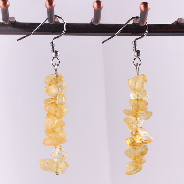 Gemstone Earrings-Citrine