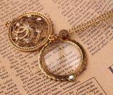 Retro Magnifier Pendant Necklace