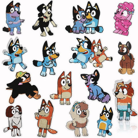16pc Iron on Embroidery Patches