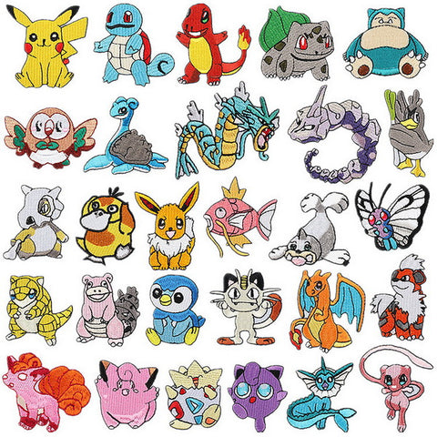 28pc Iron on Embroidery Patches