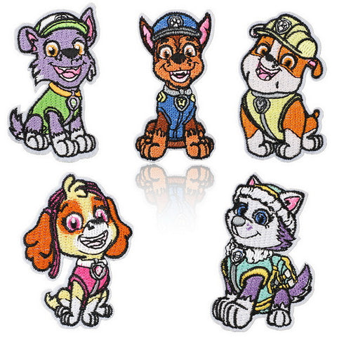 5pc Iron on Embroidery Patches