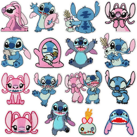 16pc Iron on Embroidery Patches