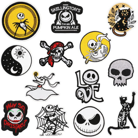 13pc Iron on Embroidery Patches