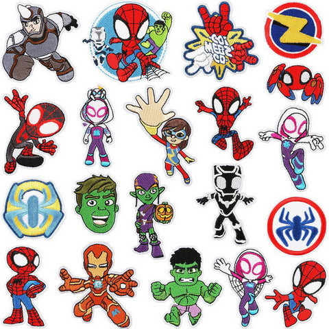 20pc Iron on Embroidery Patches