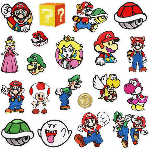 20pc Iron on Embroidery Patches
