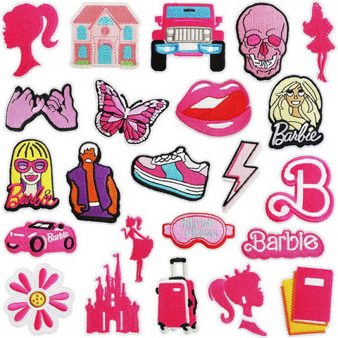 23pc Iron on Embroidery Patches