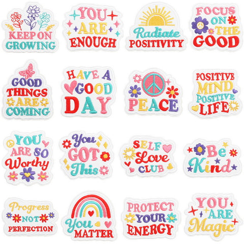 18pc Iron on Embroidery Patches