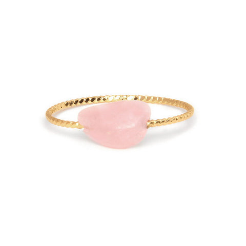 Gemstone Ring-Rose Quartz