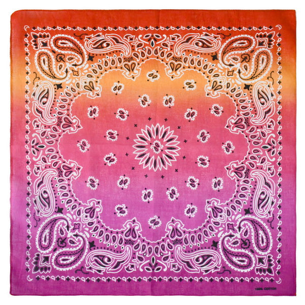 12pc 100% Cotton Bandana