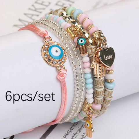 Hand Beaded Multi-Layer Boho Bracelet
