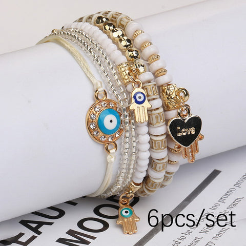 Hand Beaded Multi-Layer Boho Bracelet