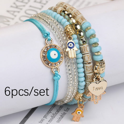 Hand Beaded Multi-Layer Boho Bracelet