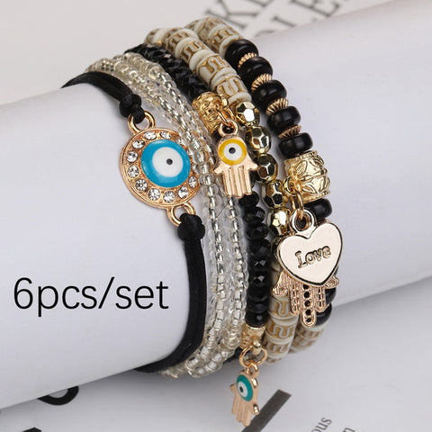 Hand Beaded Multi-Layer Boho Bracelet