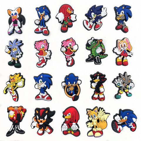 20pc Cartoon PVC Shoes Charms Decor For Croc