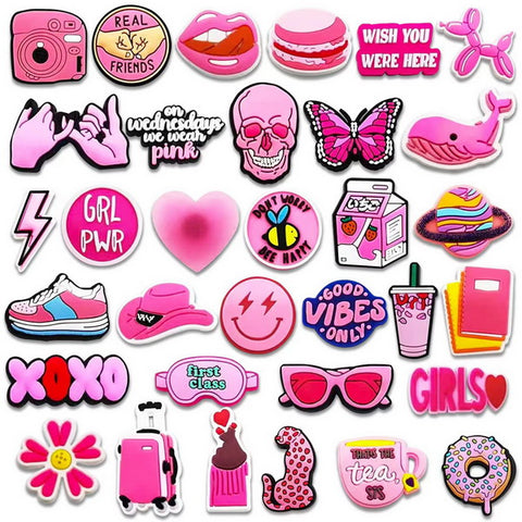 35pc Cartoon PVC Shoes Charms Decor For Croc