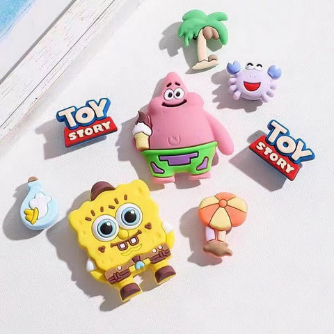 8pc Cartoon PVC Shoes Charms Decor For Croc