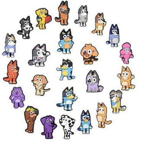 24pc Cartoon PVC Shoes Charms Decor For Croc