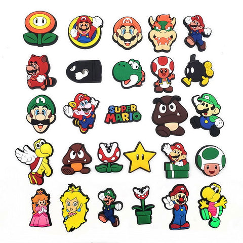 27pc Cartoon PVC Shoes Charms Decor For Croc