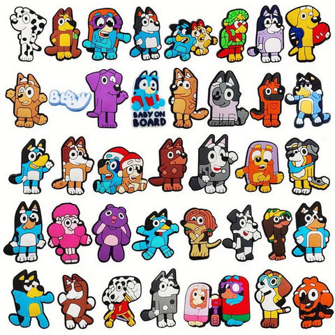 38pc Cartoon PVC Shoes Charms Decor For Croc