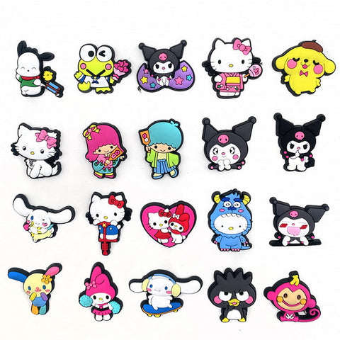 20pc Cartoon PVC Shoes Charms Decor For Croc
