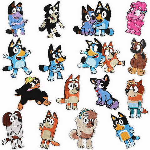 16pc Iron on Embroidery Patches