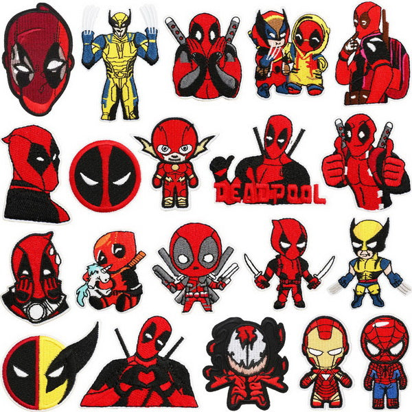 20pc Iron on Embroidery Patches