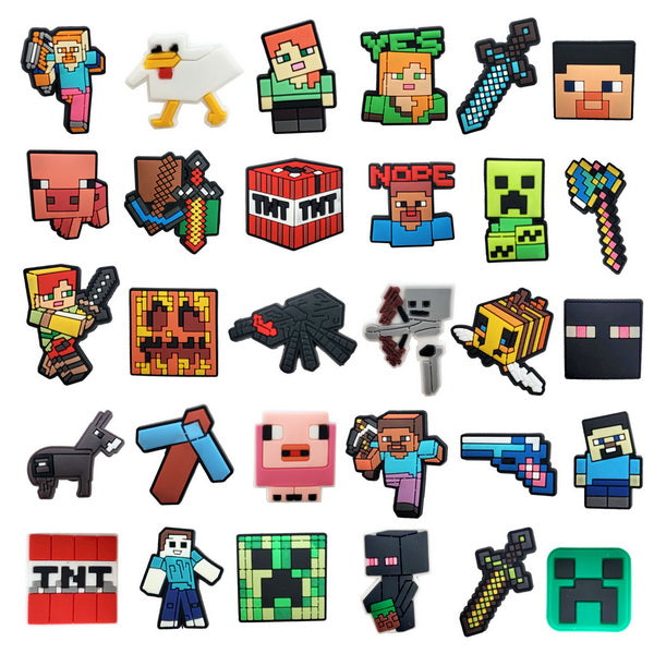 30pc Cartoon PVC Shoes Charms Decor For Croc