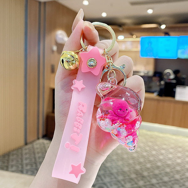 Keyring Floating Glitter