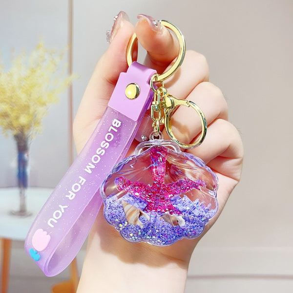 Keyring Floating Glitter